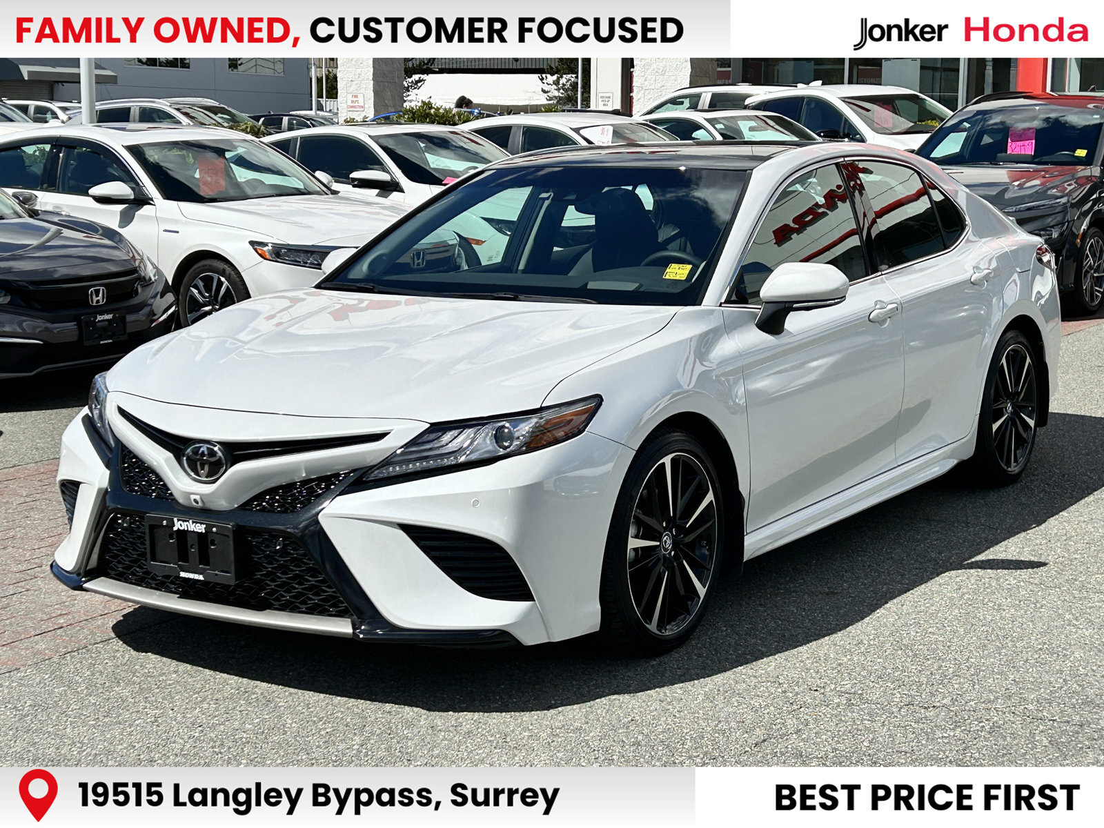 2018 Toyota Camry 1 OWNER LOCAL B.C  JONKER CERTIFIED