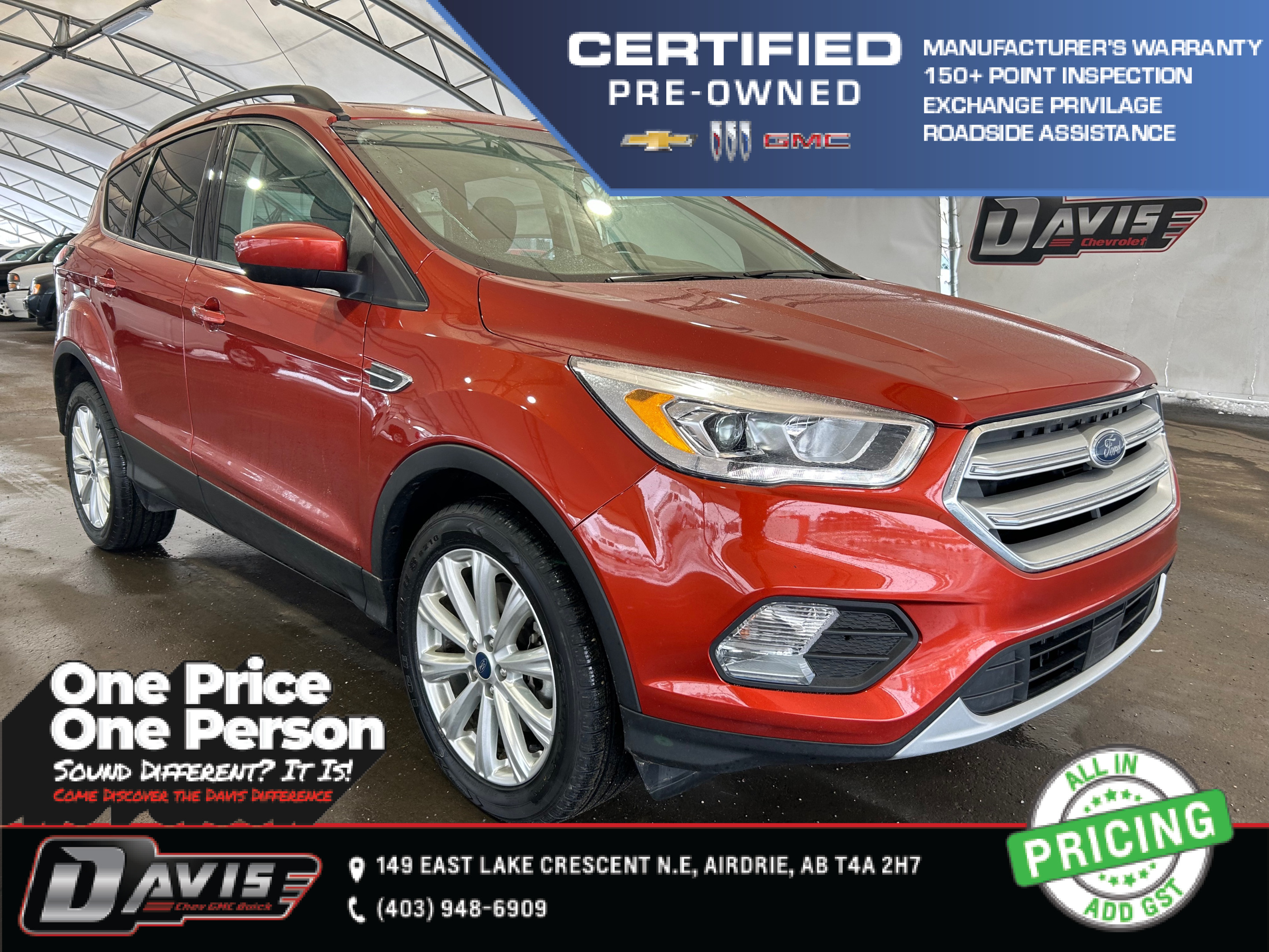 2019 Ford Escape SEL A WELL-EQUIPPED AWD SUV WITH LEATHER | SUNROOF