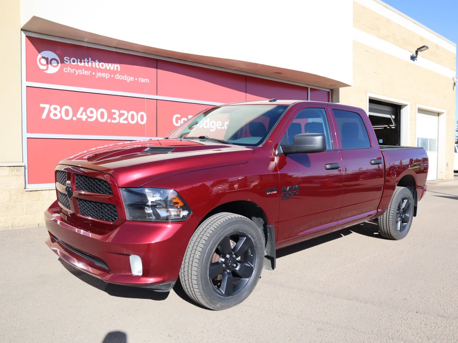 2019 Ram 1500 Classic EXPRESS BLACKOUT IN RED PEARL EQUIPPED WITH A 5.7L