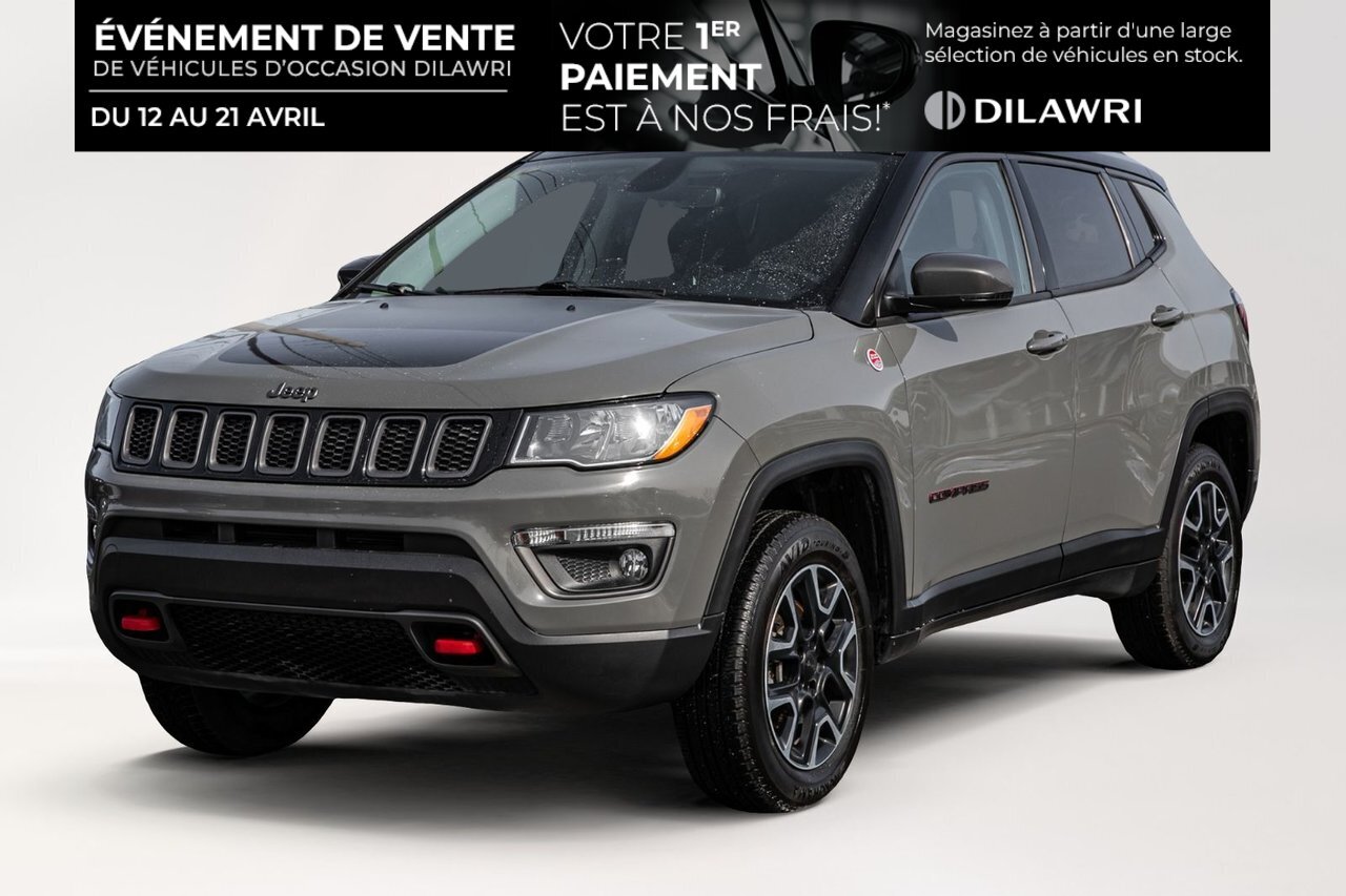 2019 Jeep Compass Trailhawk | Cuir | Apple Carplay | AWD Quick deliv