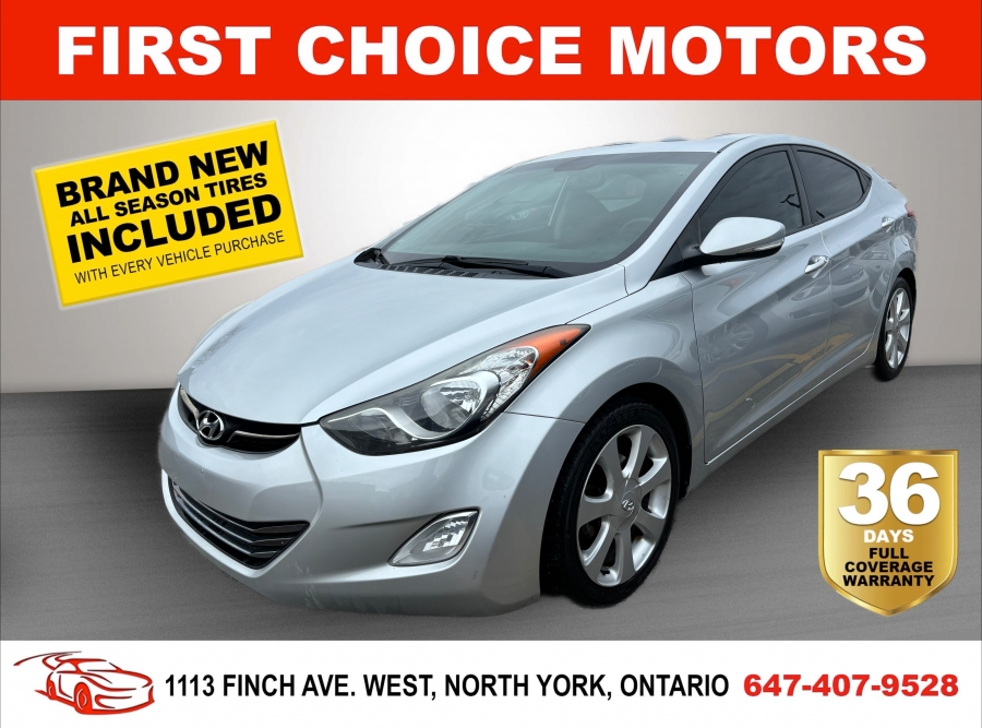 2013 Hyundai Elantra LIMITED ~AUTOMATIC, FULLY CERTIFIED WITH WARRANTY!
