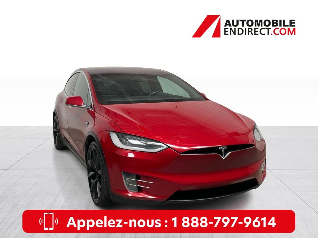 2018 Tesla Model X 100D AWD Mags Cuir Toit Pano GPS Sièges chauffants