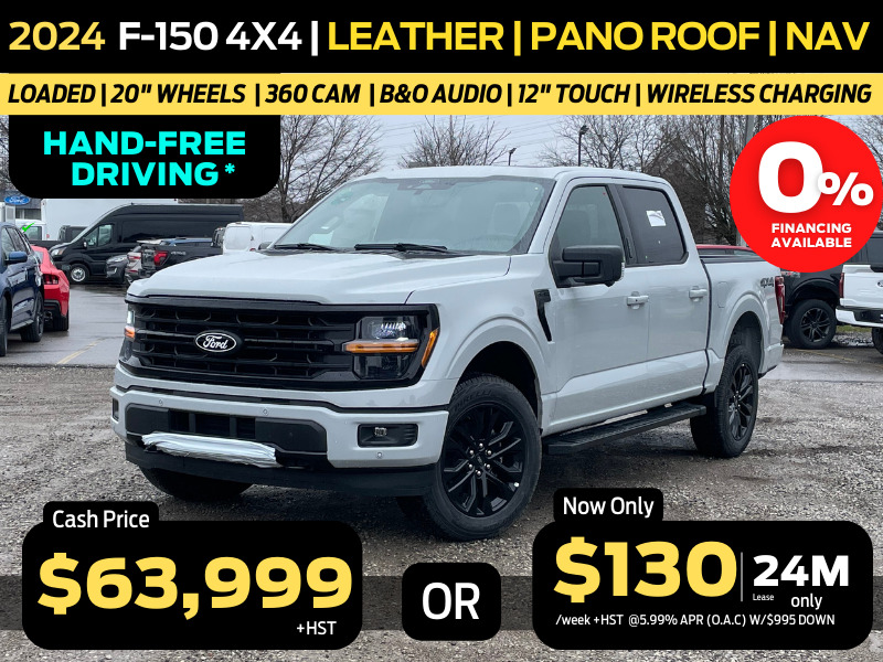 2024 Ford F-150 Loaded | Pano roof | Leather | Self Driving