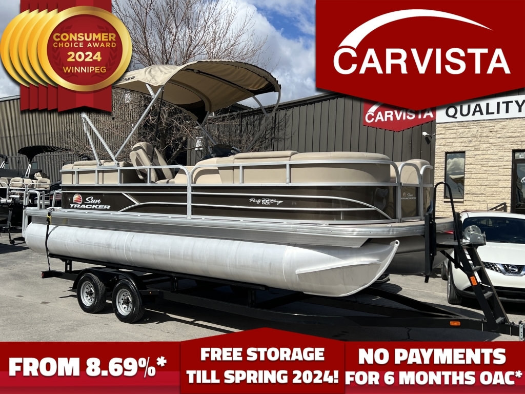 2019 Sun Tracker Party Barge 22 DLX 115HP WITH TRAILER - 133 HOURS