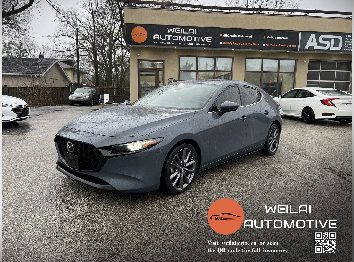 2019 Mazda Mazda3 Sport GT/No Accident/HUD/Red Leather