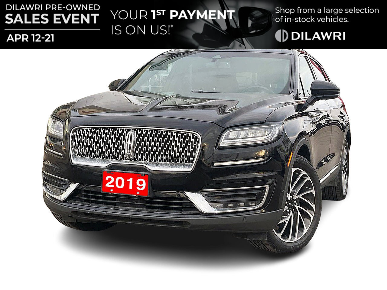 2019 Lincoln Nautilus AWD Reserve Clean Carfax | Blind Spot Monitor | Front 