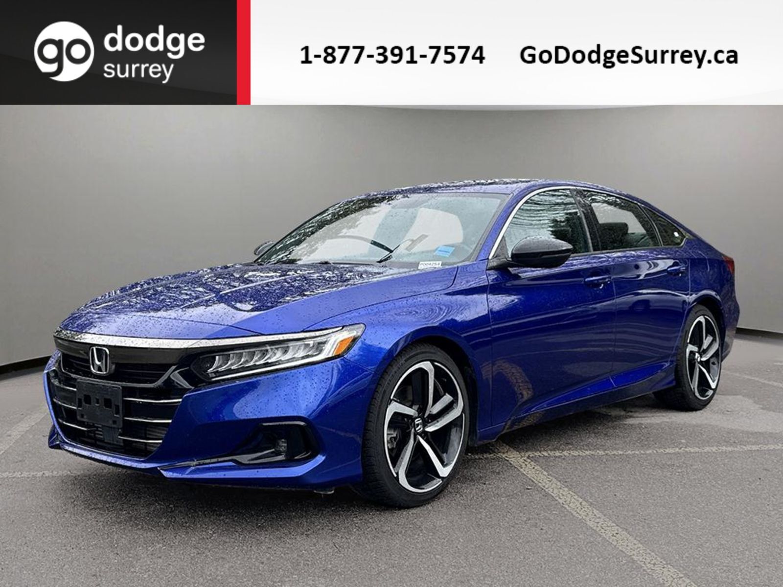 2022 Honda Accord Sedan Sport + SUNROOF/REAR VIEW CAM/APPLE CARPLAY/NO DAM