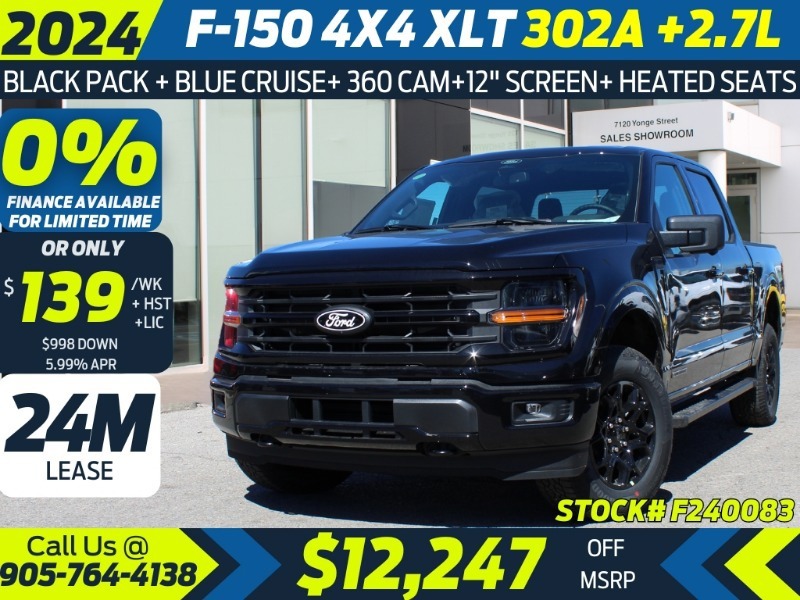 2024 Ford F-150 XLT - 302A PACKAGE  BLUE CRUISE  NAVIGATION  REMOT