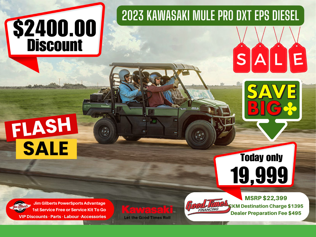 2023 Kawasaki Mule PRO DXT EPS Diesel - Only $99 Weekly, All-in