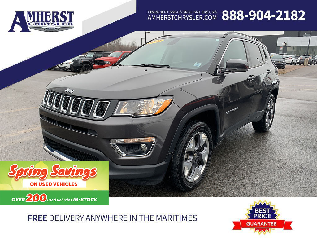 2021 Jeep Compass ONLY $219B/W,Leather Heated Seats,Remote Start