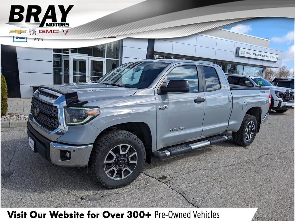 2020 Toyota Tundra SR5 DOUBLE CAB, 4X4, 5.7L, HEATED CLOTH, CERTIFIED
