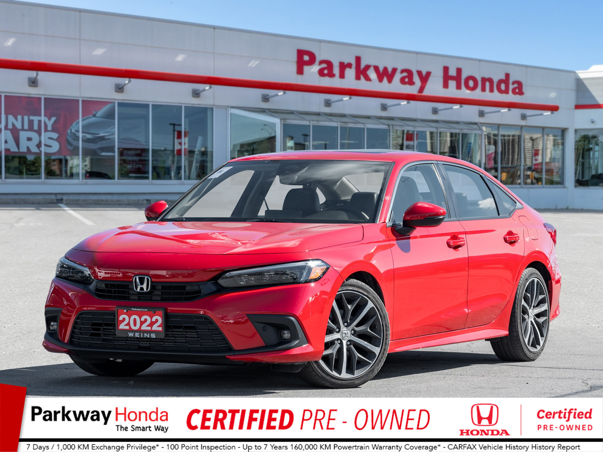 2022 Honda Civic Touring HONDA CERTIFIED | NO ACCIDENTS | 1 OWNER
