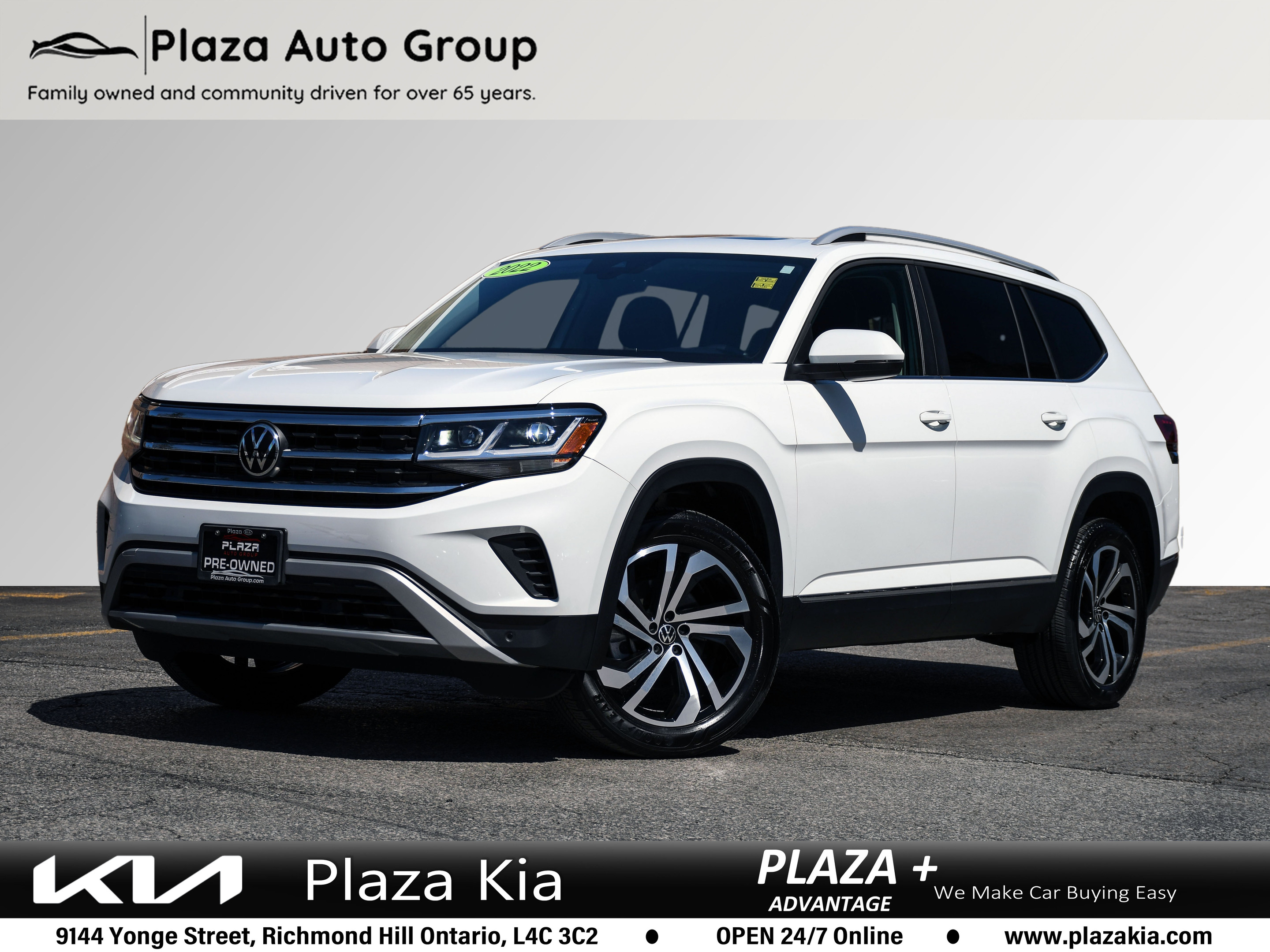 2022 Volkswagen Atlas Low Kms | 7 Seater | Pano Roof | Leather |