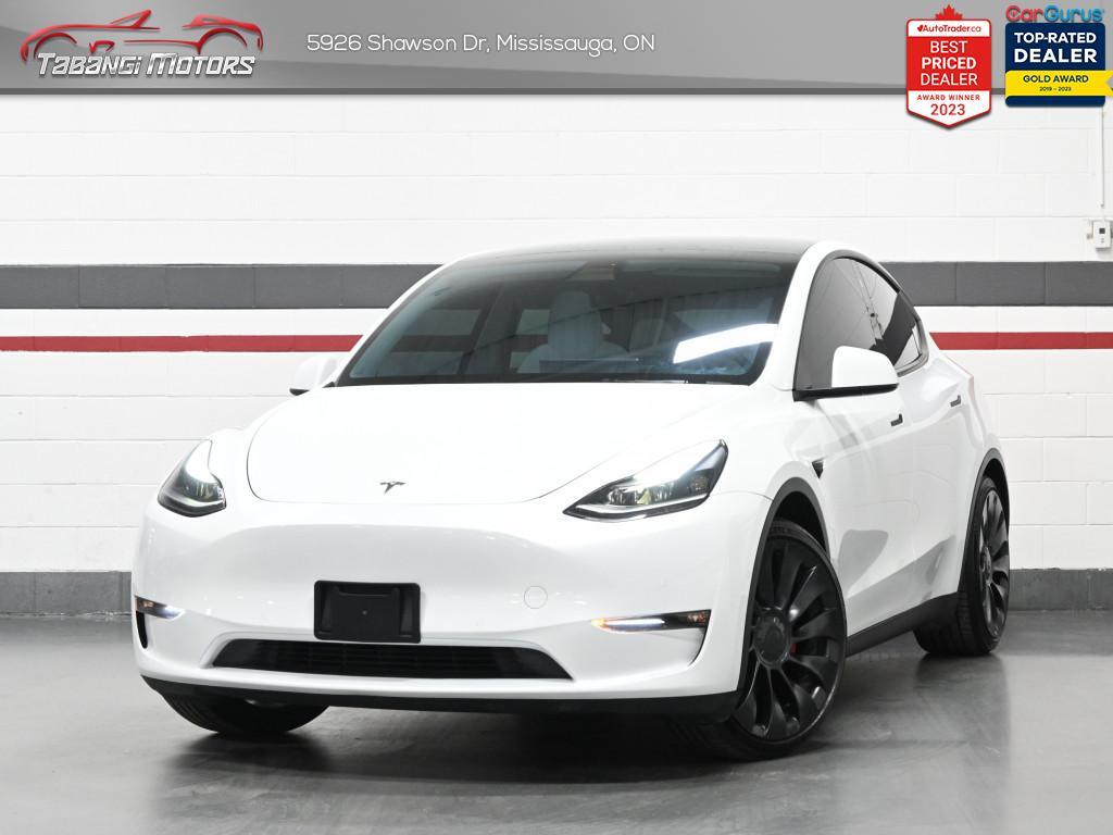2022 Tesla Model Y Performance  No Accident Dual Motor White Interior