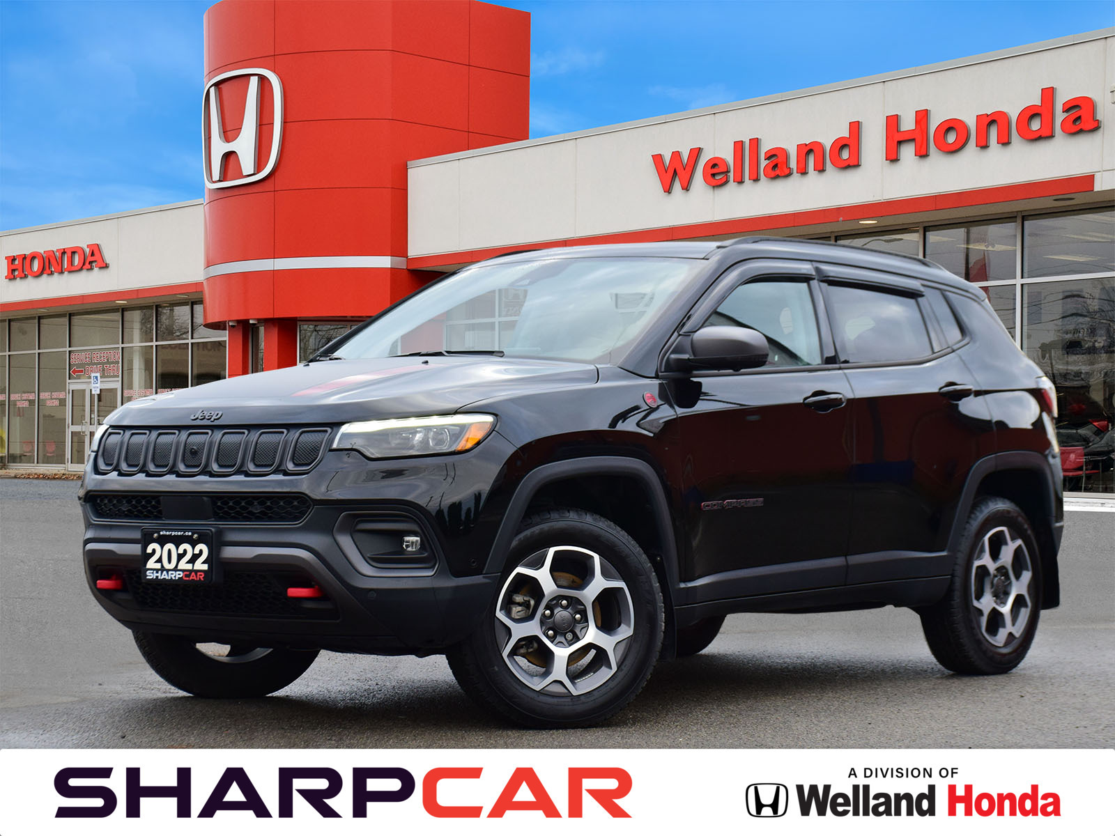2022 Jeep Compass Trailhawk | 4WD | APPLE | ANDROID | ALLOYS