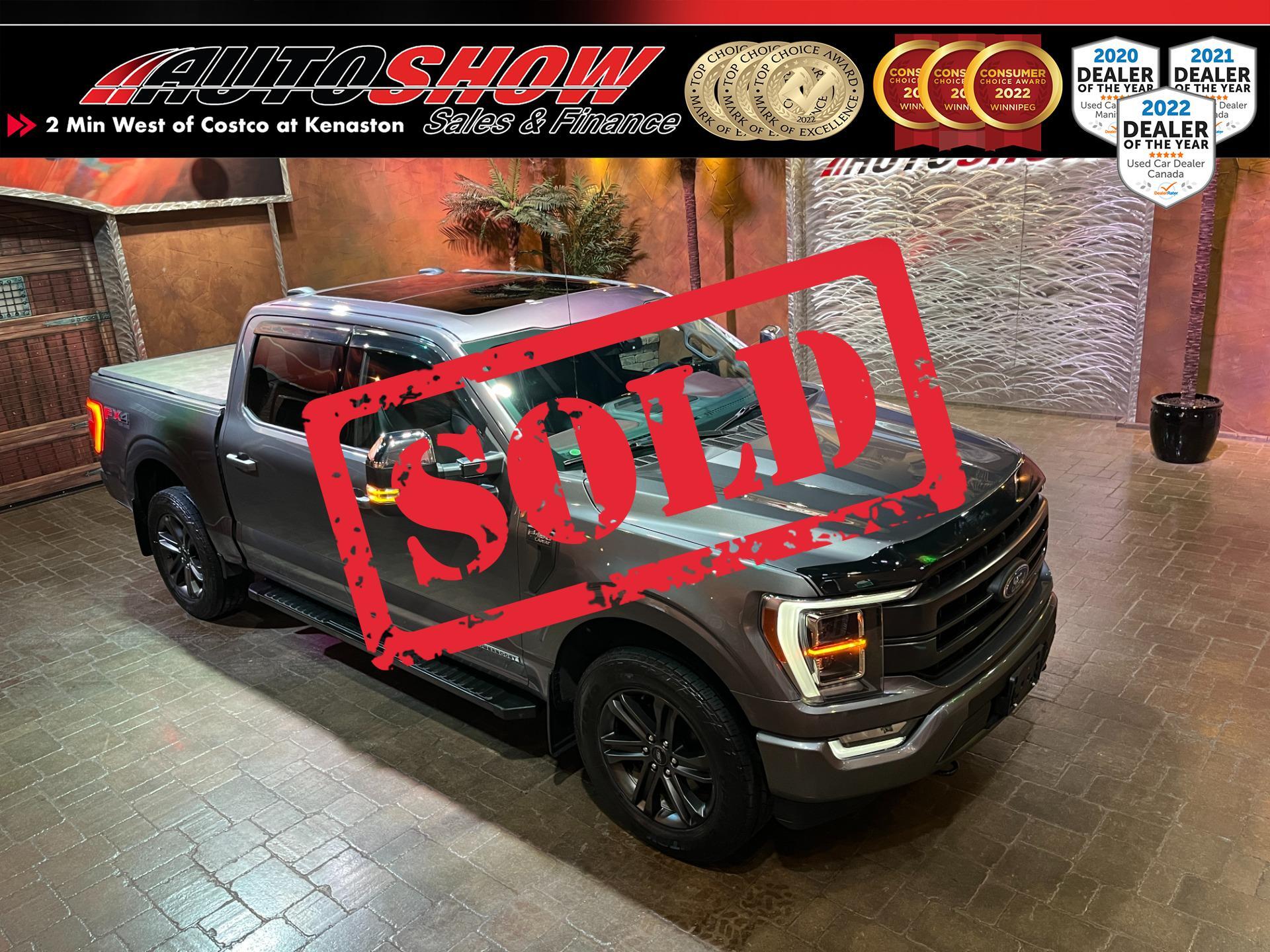 2021 Ford F-150 Lariat FX4 Powerboost - Pano Rf, Htd/Cooled Lthr, 