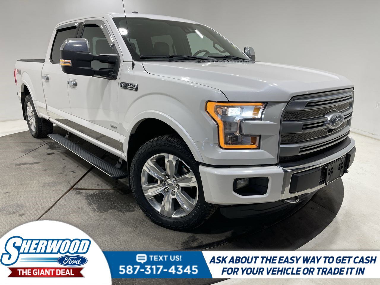 2015 Ford F-150 Platinum- $0 Down $185 Weekly- CLEAN CARFAX
