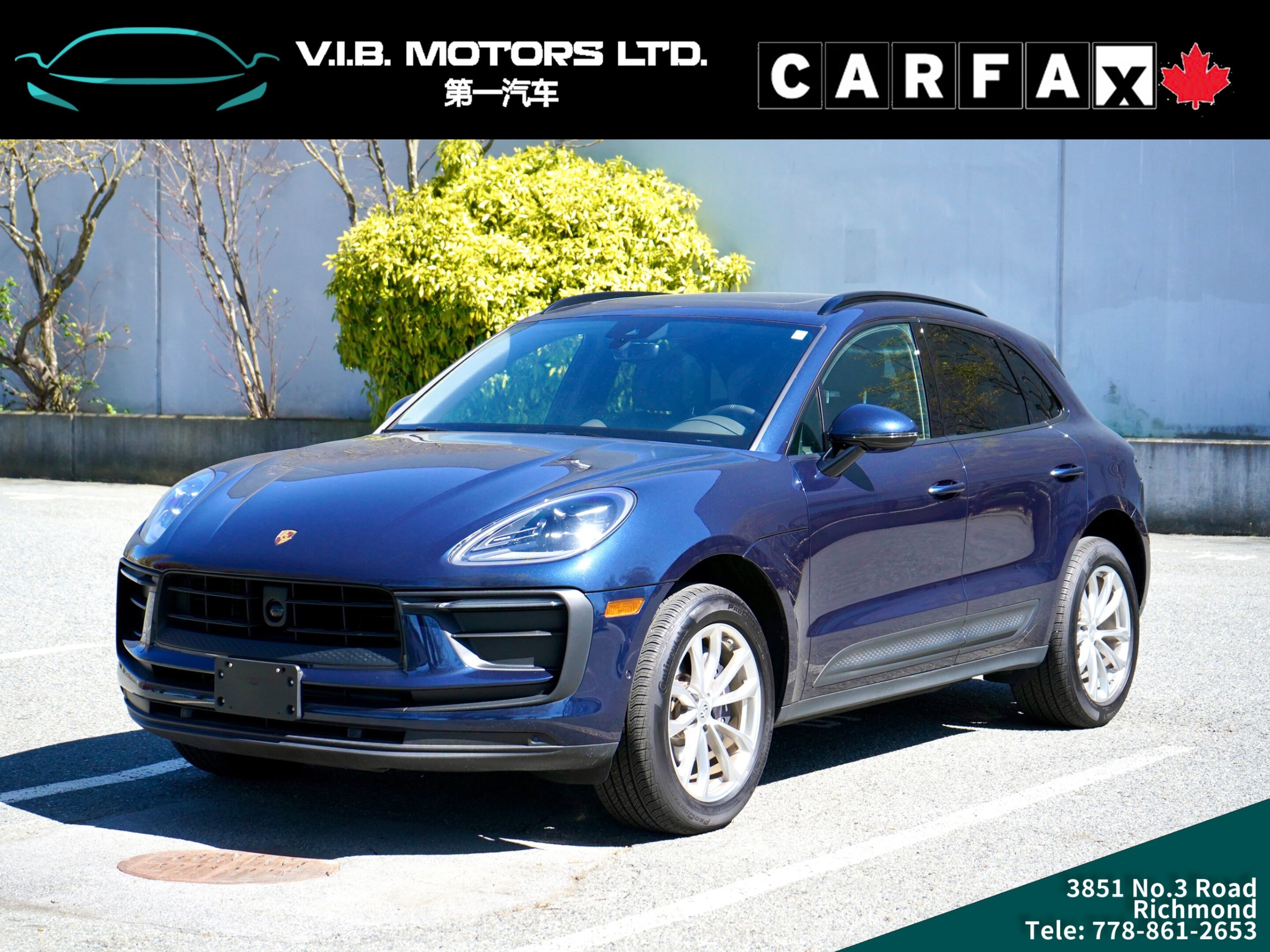 2022 Porsche Macan AWD/ 0 ACCIDENT/ 1 OWNER/ BC LOCAL/ ACC/ AUTOMATIC