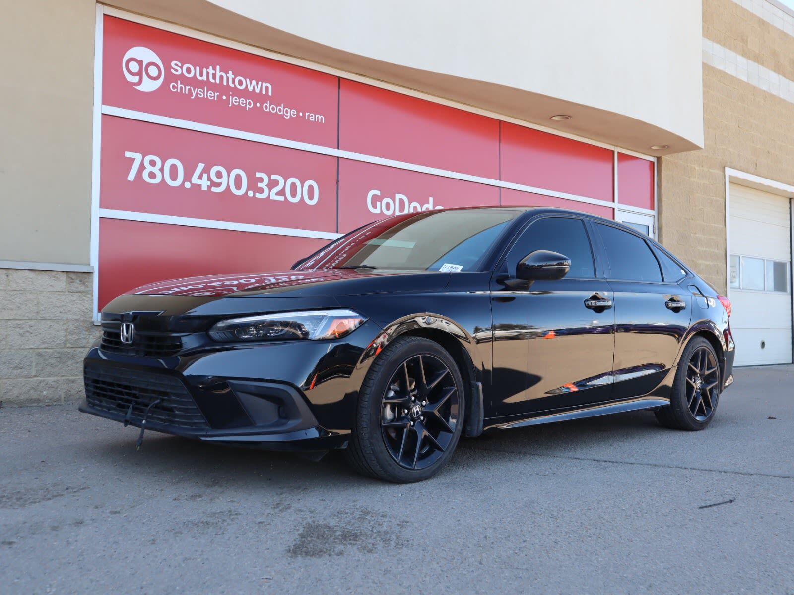 2023 Honda Civic Sedan SPORT IN BLACK EQUIPPED WITH A FUEL EFFICIENT 158H
