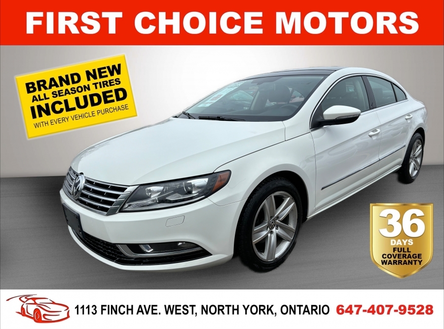 2013 Volkswagen CC SPORTLINE ~AUTOMATIC, FULLY CERTIFIED WITH WARRANT