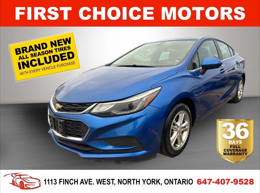 2017 Chevrolet Cruze LT ~AUTOMATIC, FULLY CERTIFIED WITH WARRANTY!!!~