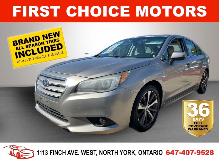2016 Subaru Legacy LIMITED ~AUTOMATIC, FULLY CERTIFIED WITH WARRANTY!