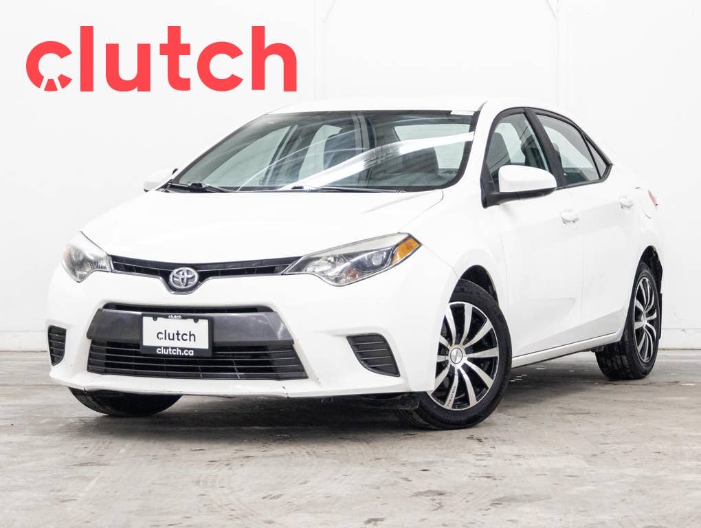 2015 Toyota Corolla LE w/ Rearview Cam, Bluetooth, A/C