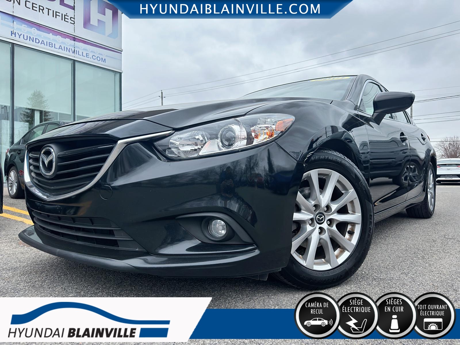 2014 Mazda Mazda6 GS, AUTOMATIQUE, CUIR, TOIT OUVRANT, MAGS, GPS+