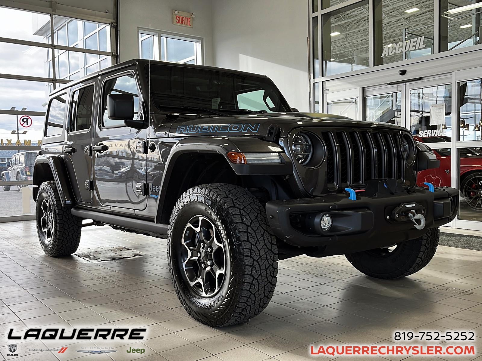 2021 Jeep Wrangler 4xe UNLIMITED RUBICON * TREUIL * 2 TOITS * TEMPS FROID