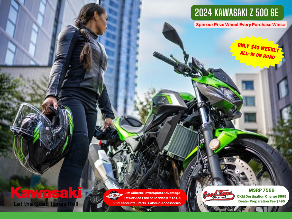 2024 Kawasaki Z 500 SE - Only $43 Weekly,