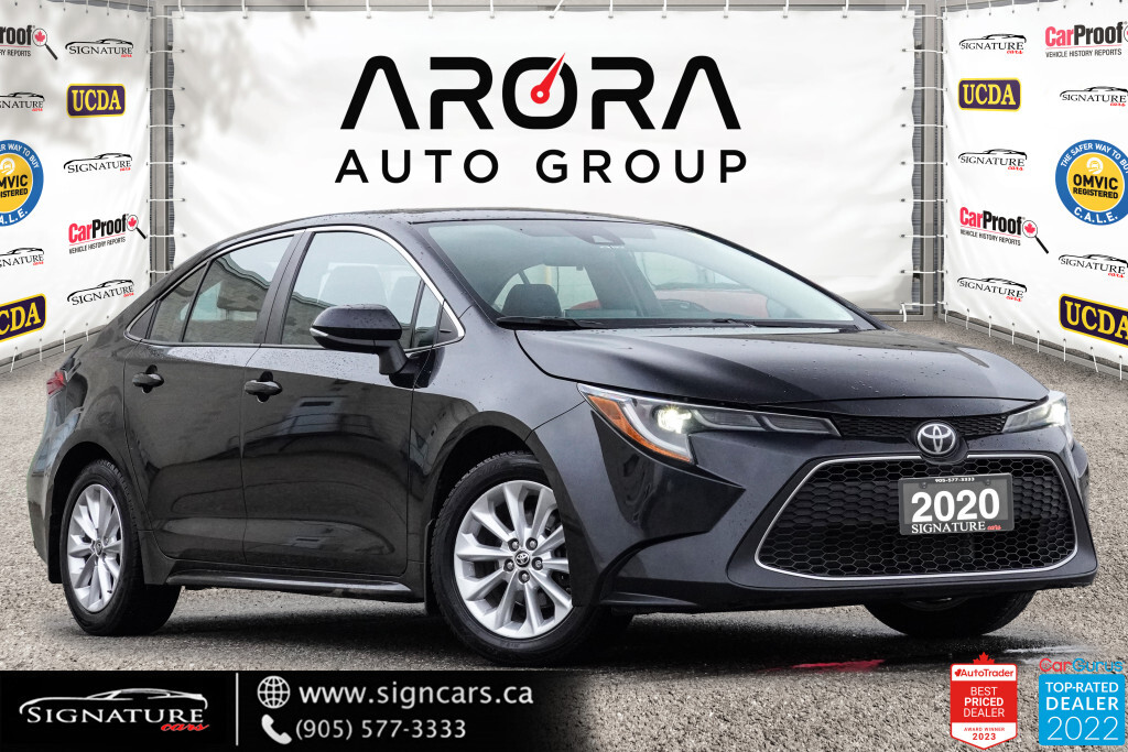 2020 Toyota Corolla XLE / NO ACCIDENT / SUNROOF / LEATHER /NAVI /1 OWN