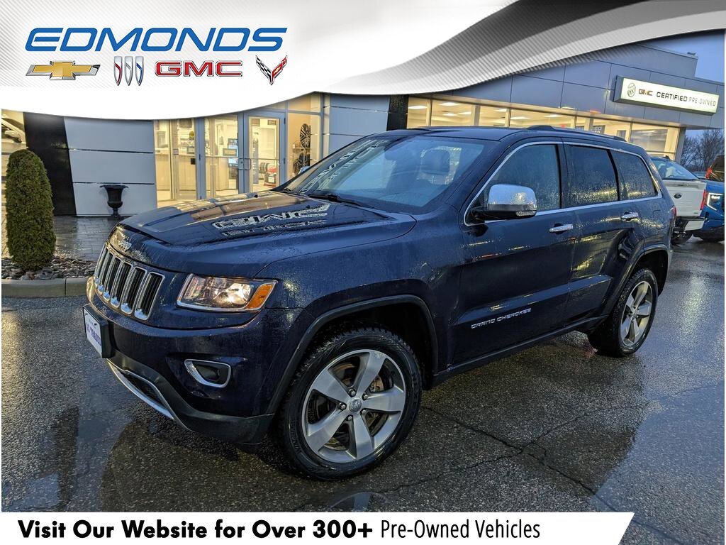 2016 Jeep Grand Cherokee LimitedLIMITED, V6, 4X4, HTD LEATHER, ROOF, CERTIF