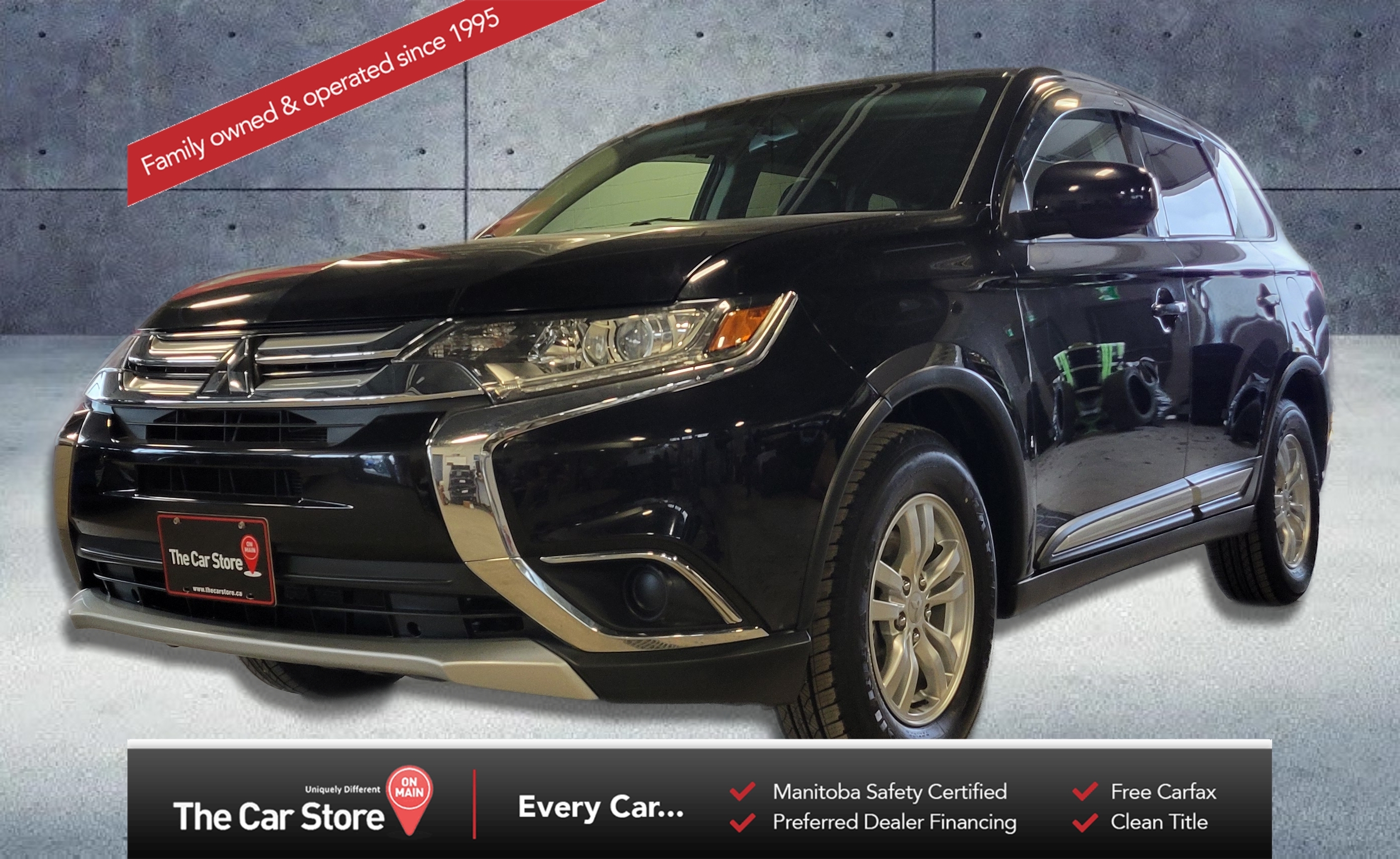 2018 Mitsubishi Outlander ES AWC| Htd Seat/Carplay/Well Serviced/Clean title