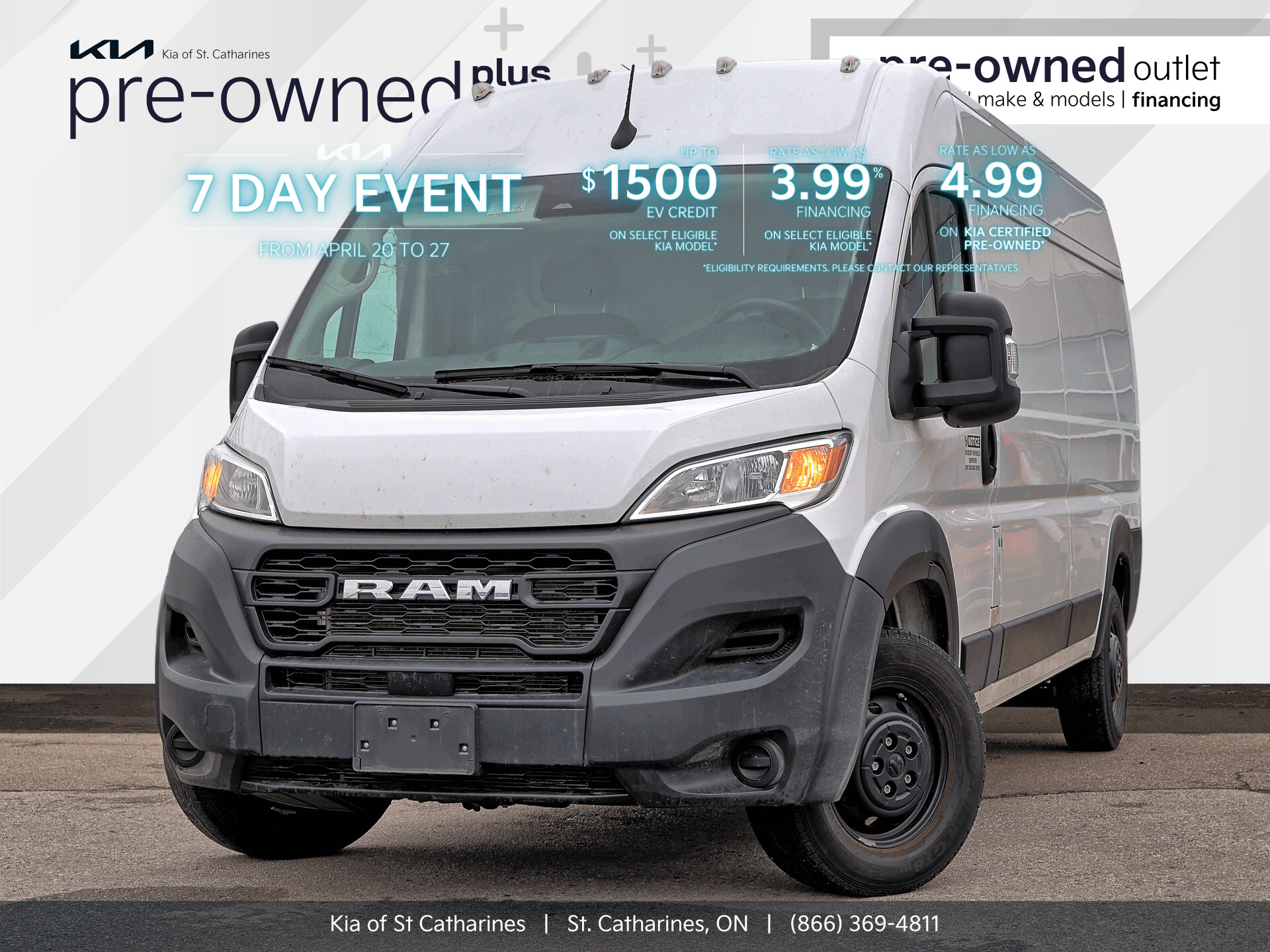 2023 Ram ProMaster Cargo Van 2500 High Roof 159 WB | BEST PRICE IN CANADA