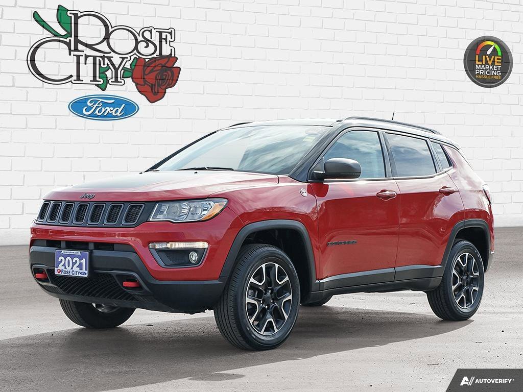 2021 Jeep Compass Trailhawk | 4x4 | Heated Seats and Wheel | Remote 