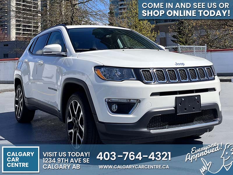 2020 Jeep Compass Limited 4X4 $199B/W /w Panoramic Roof, Backup Came