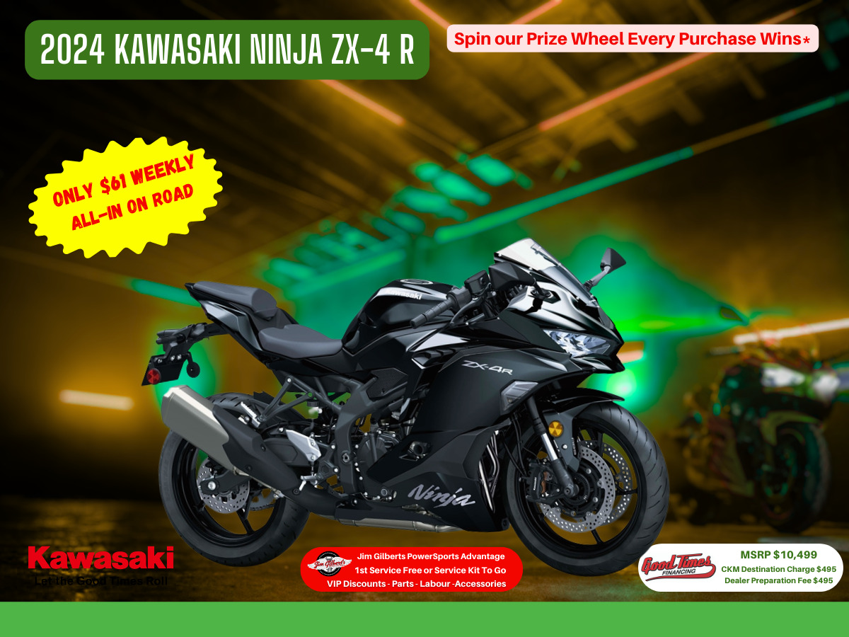 2024 Kawasaki Ninja ZX-4 R - Only $61 Weekly