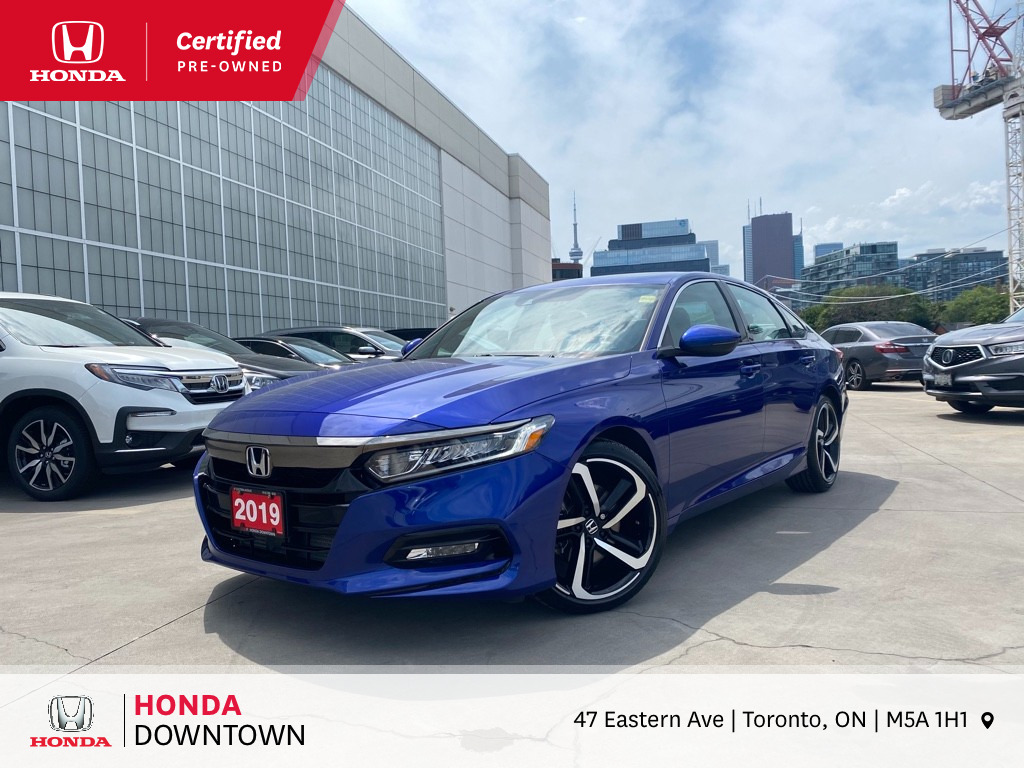 2019 Honda Accord Sedan Sport CVT 7 Years/160k Honda Certified Warranty