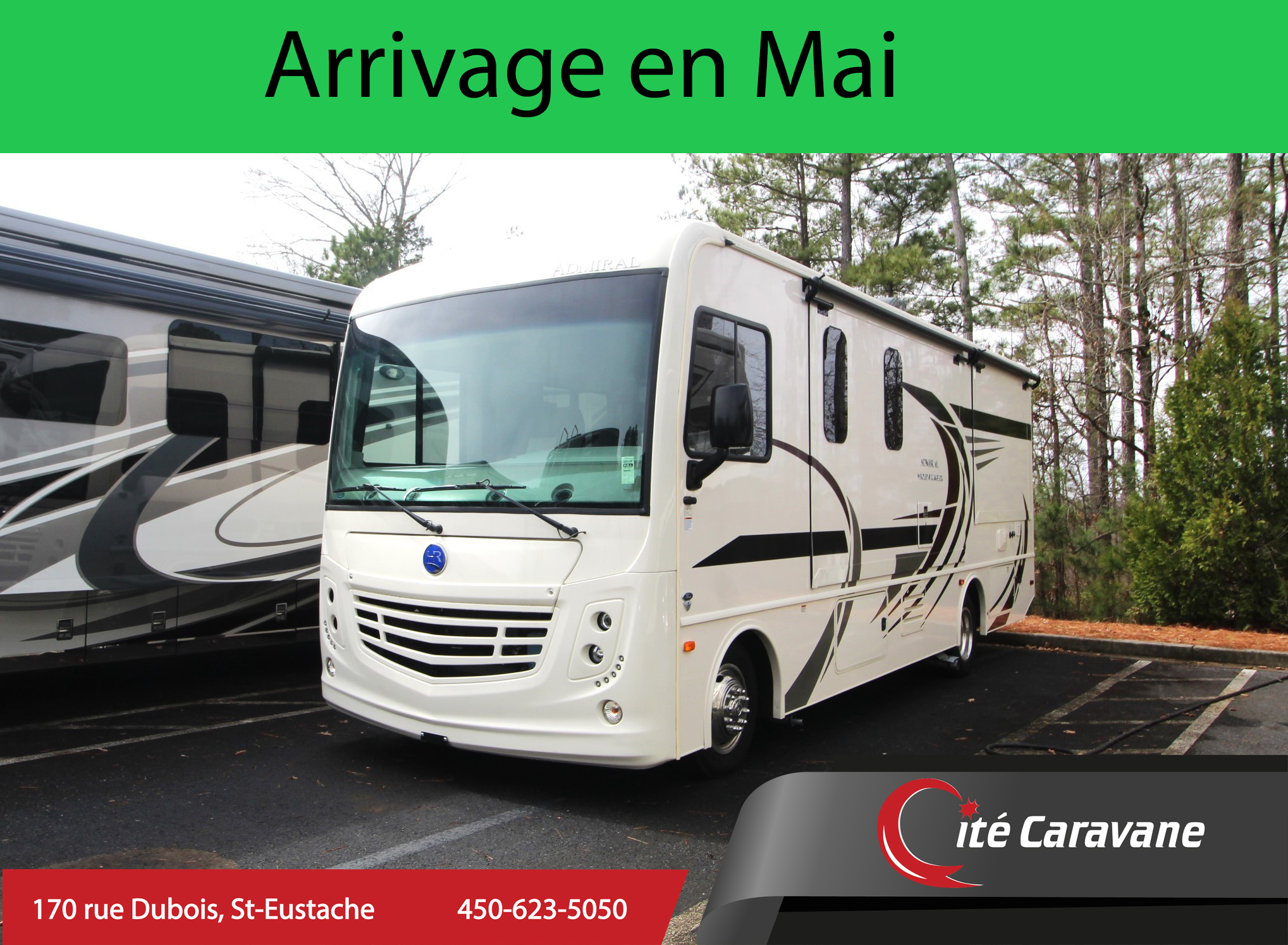 2023 Holiday Rambler Admiral 28A 2 extension Classe A 29 pieds