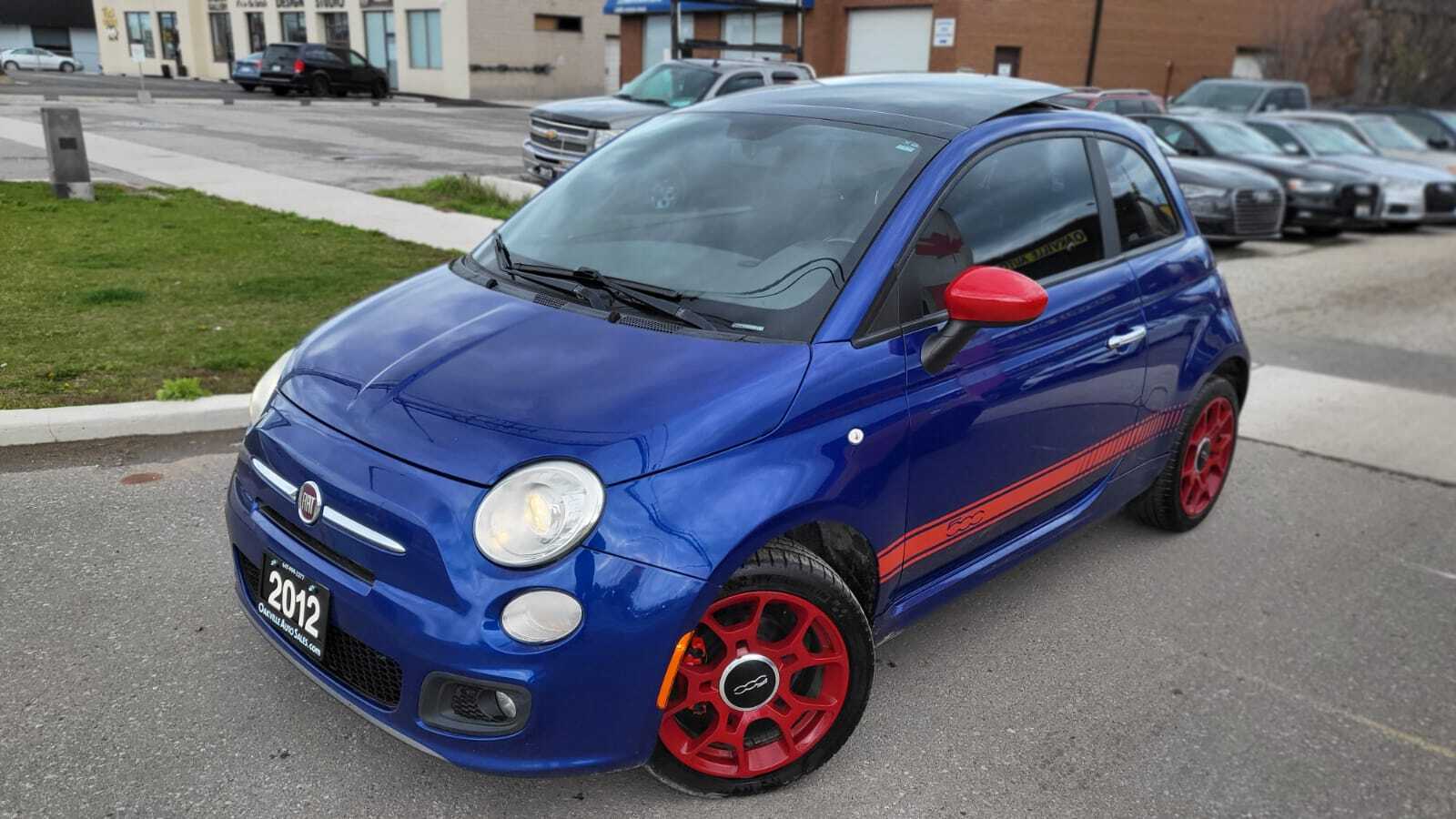 2012 Fiat 500 2dr HB Sport,LEATHER,SUNROOF,ALLOY'S CERTIFIED