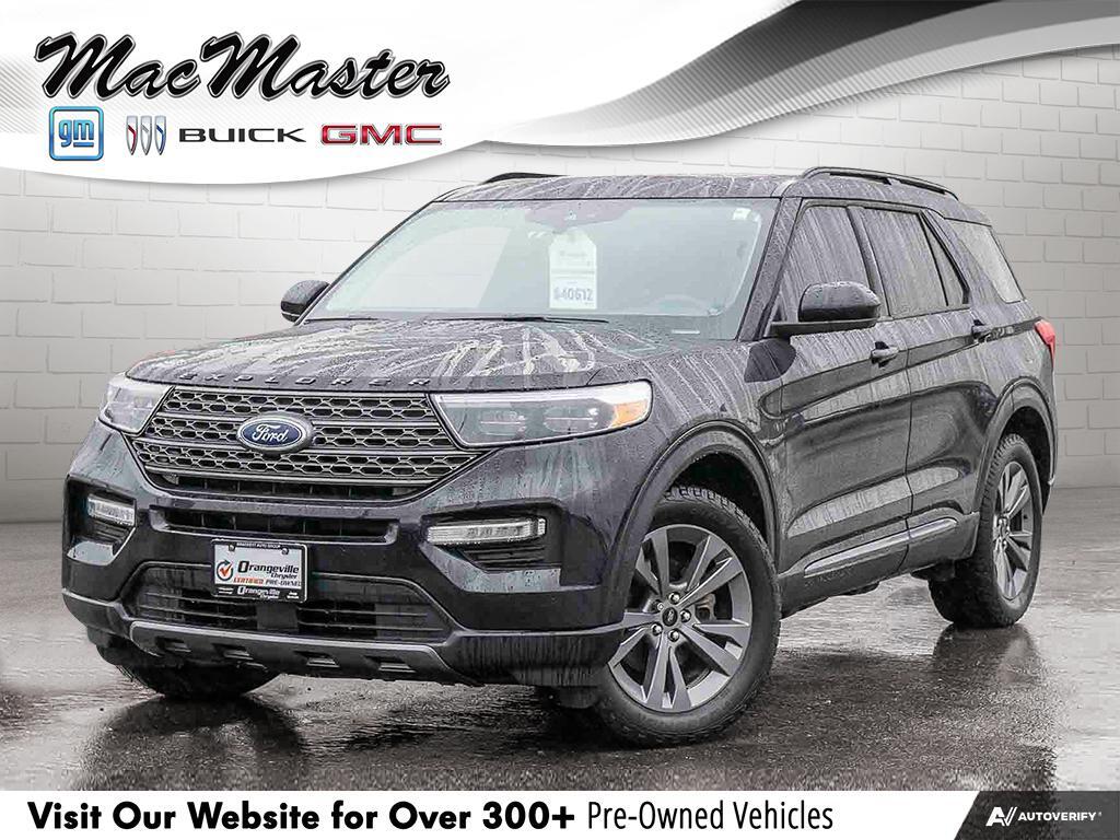 2022 Ford Explorer XLT SPORT, 4WD, NAV, ROOF, HTD LEATHER, 6-PASS!