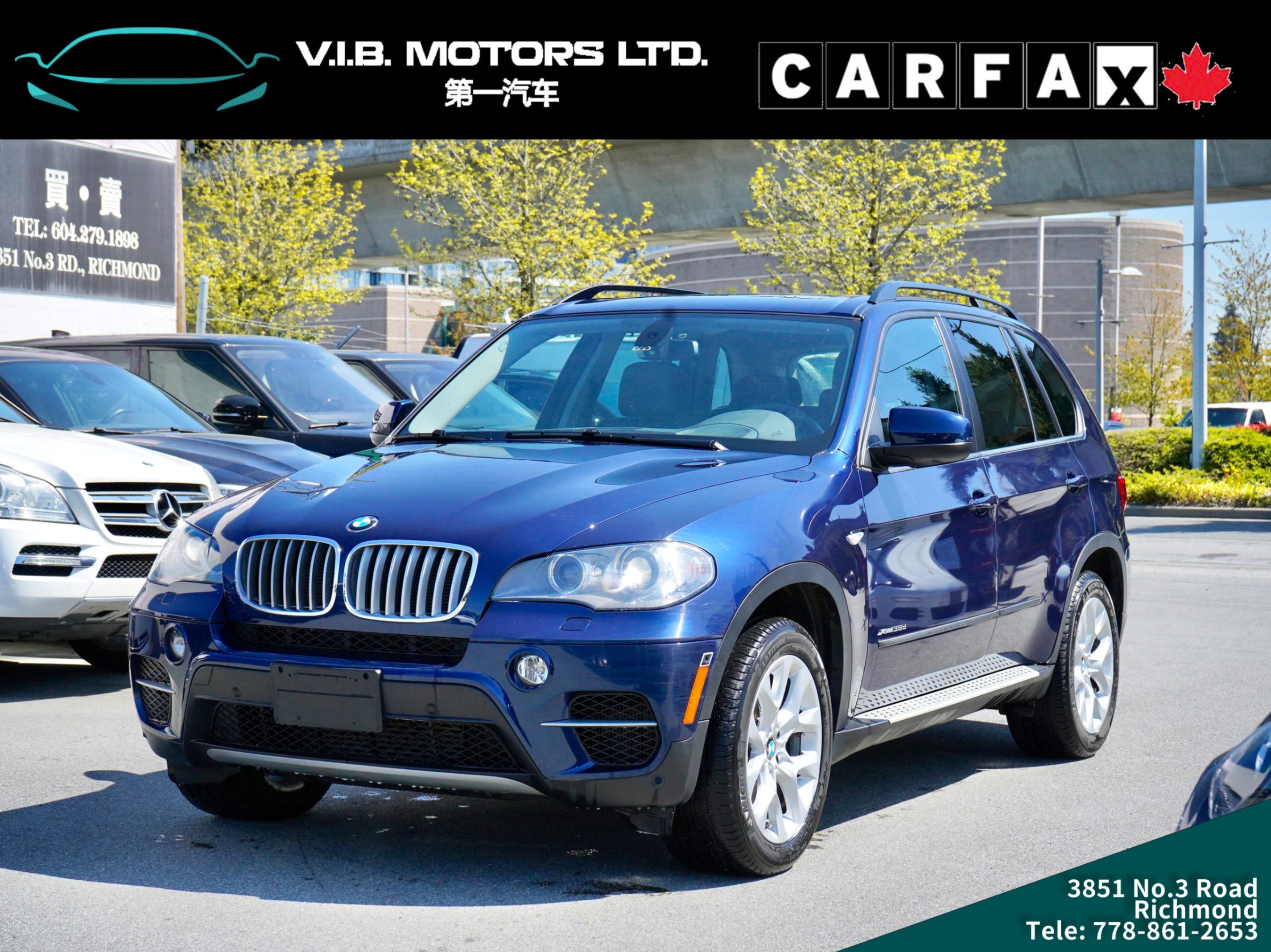 2013 BMW X5 AWD 4dr 35d/ LOW MILEAGE/ BC LOCAL/ DIESEL/ 7 SEAT