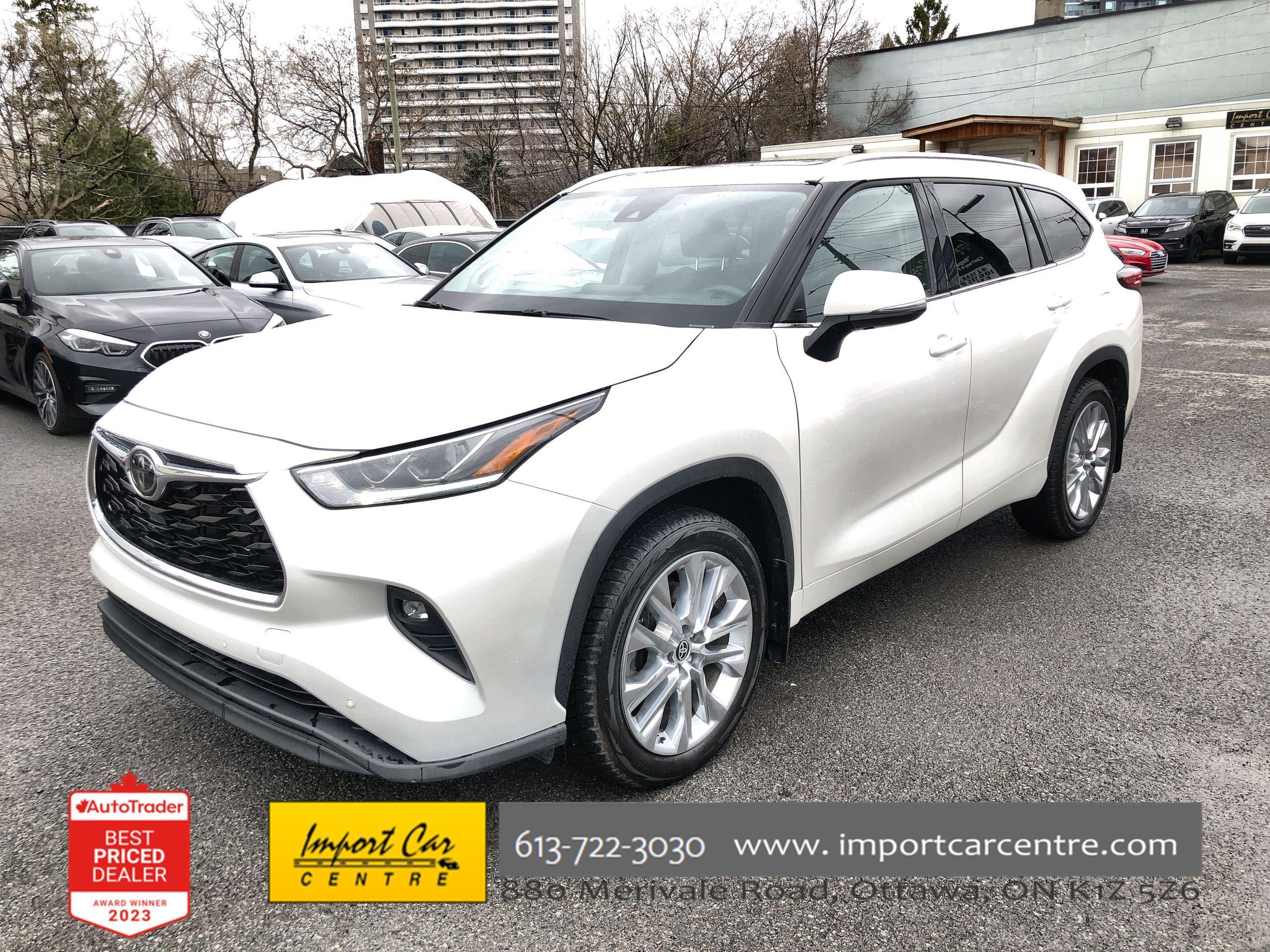 2021 Toyota Highlander Limited LEATHER, PANO.ROOF, NAV, HTD & COOLED SEAT