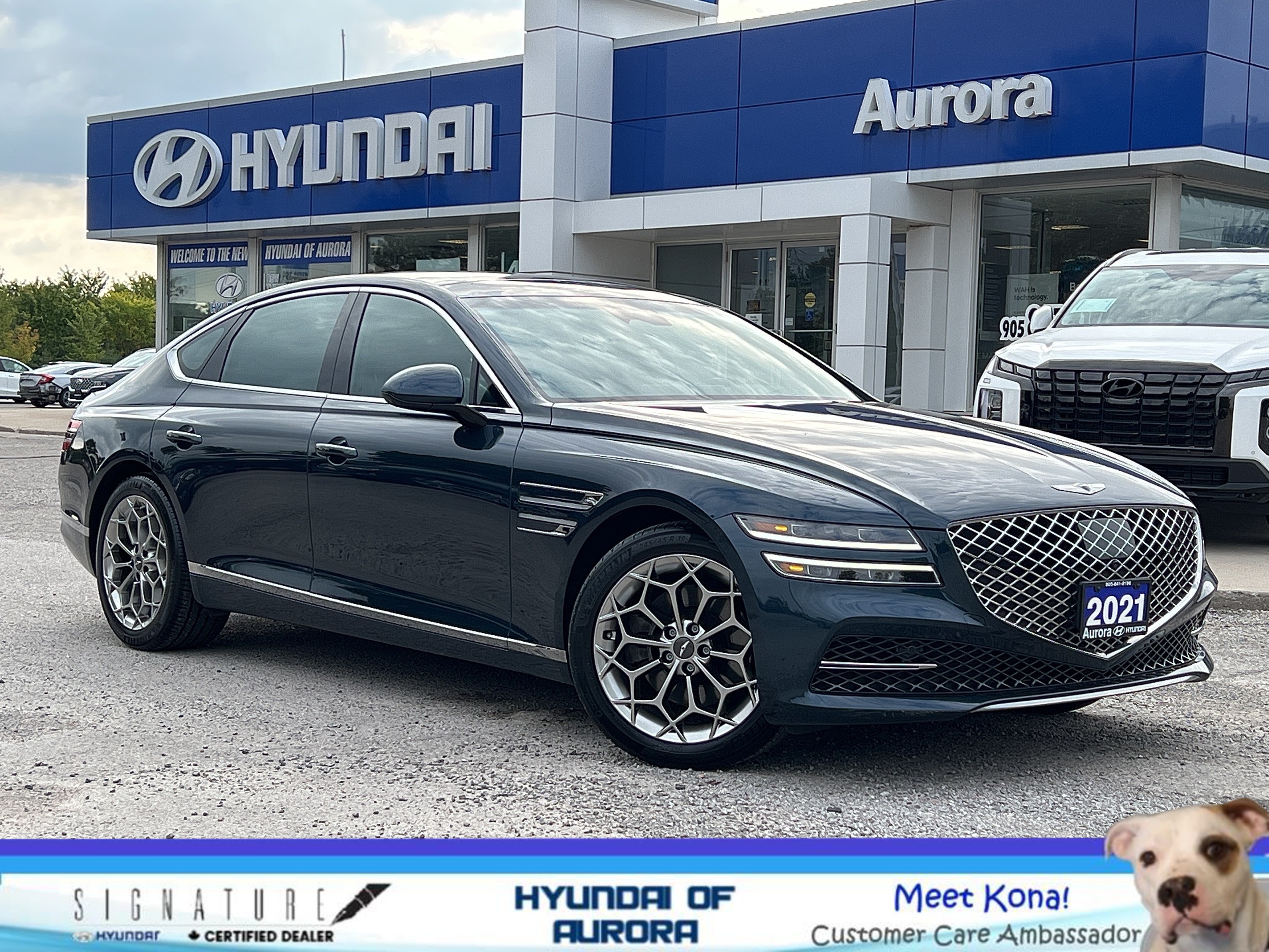 2021 Genesis G80 2.5T ADVANCED - AWD/A/C LEATHER/3M HOOD/PANO ROOF