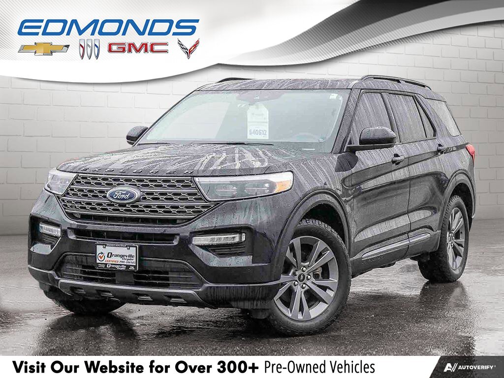 2022 Ford Explorer XLTXLT SPORT, 4WD, NAV, ROOF, HTD LEATHER, 6-PASS!