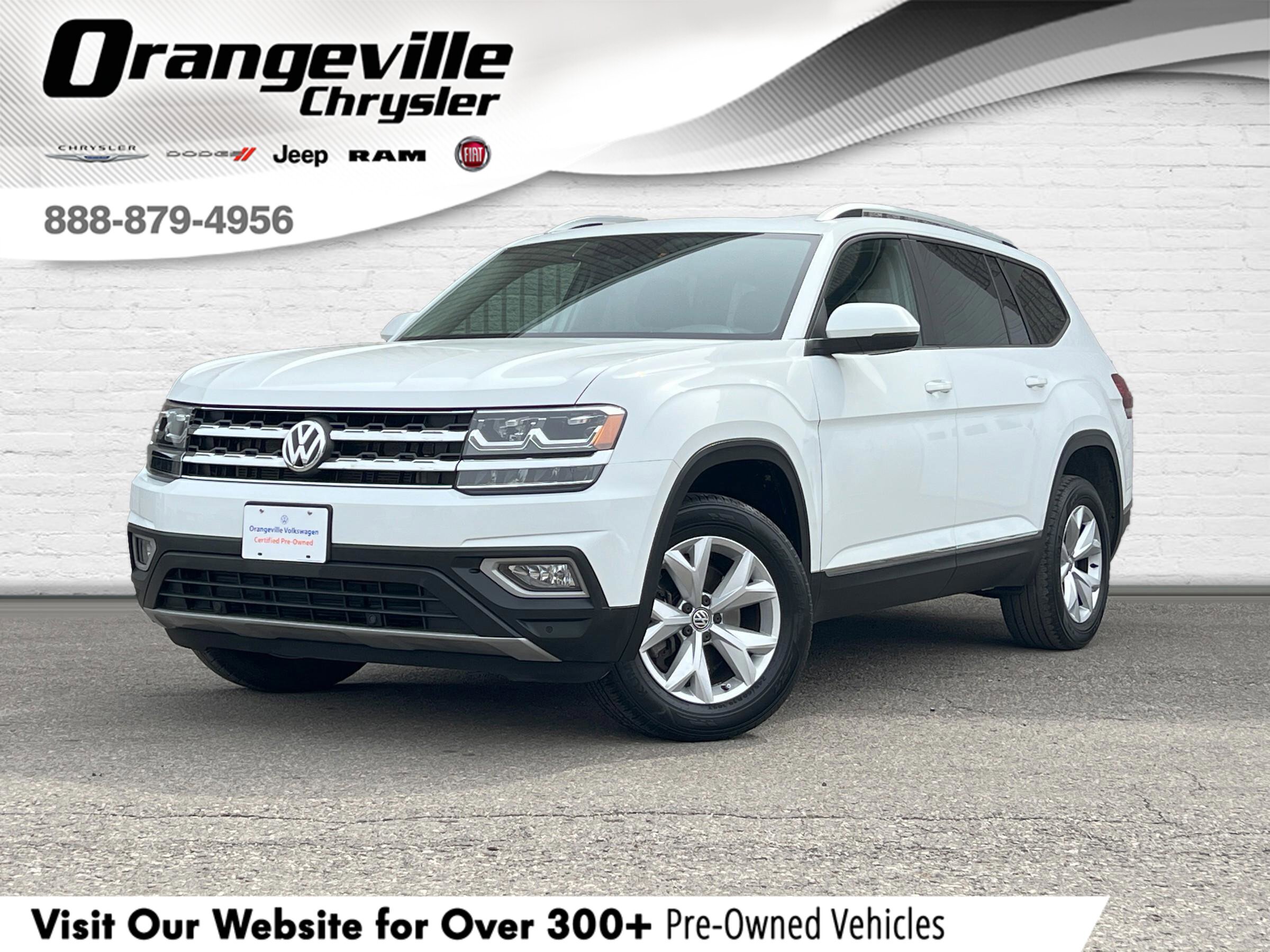 2019 Volkswagen Atlas HighlineONE OWNER, ACCIDENT FREE, AWD, LEATHER