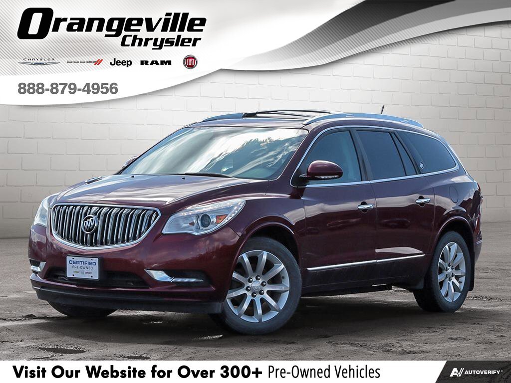 2017 Buick Enclave PremiumPREMIUM AWD, NAV, ROOF, HTD/COOL, 1-OWNER!