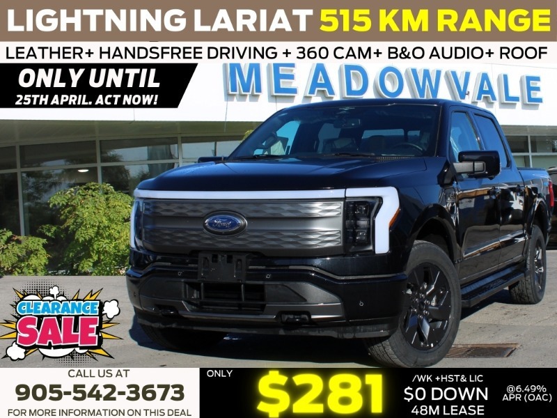 2023 Ford F-150 Lightning LARIAT - EXTENDED RANGE  511A  PANORAMIC ROOF