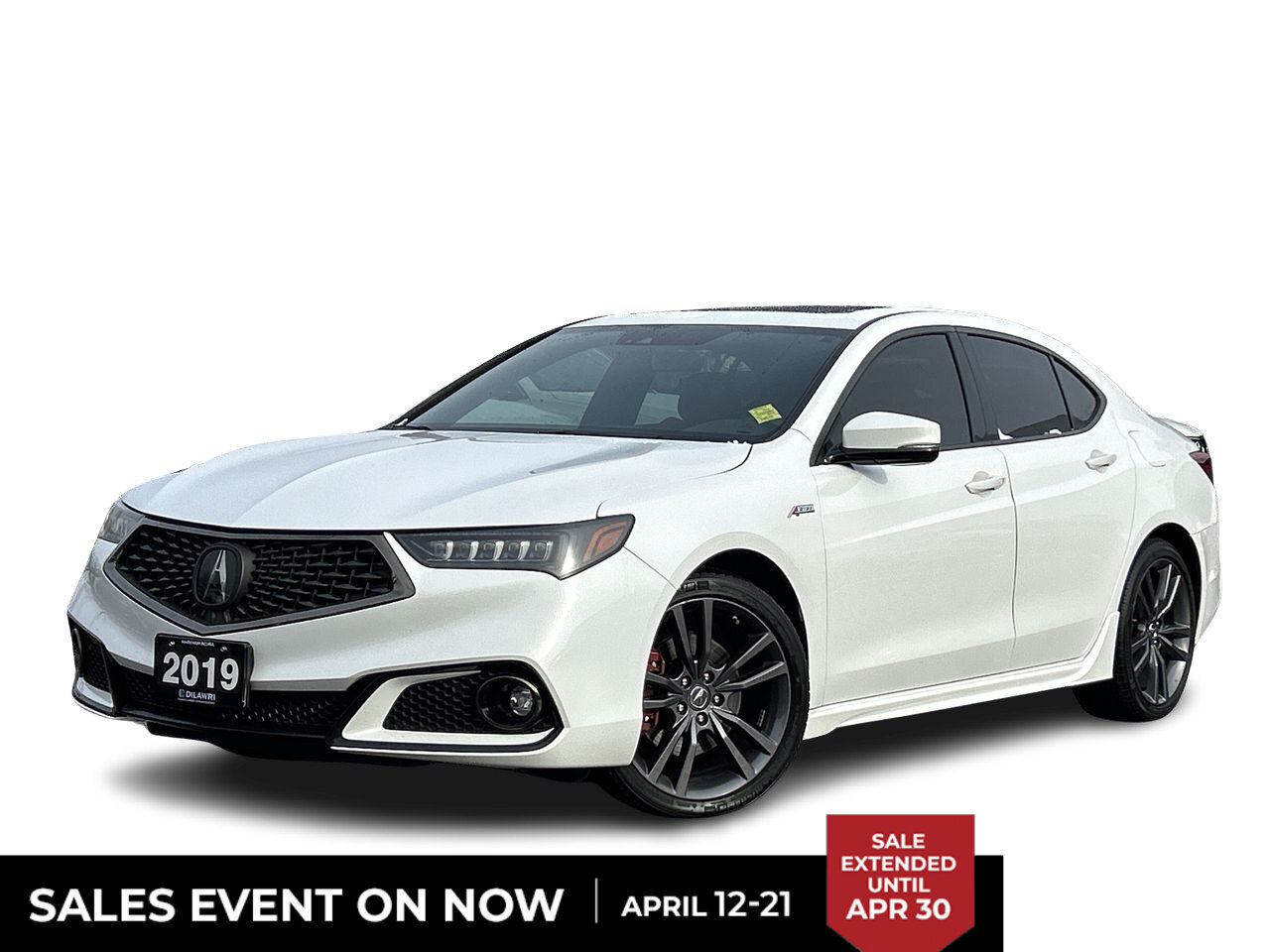 2019 Acura TLX 3.5L SH-AWD Tech A-Spec Red Lthr | CarPlay/Android