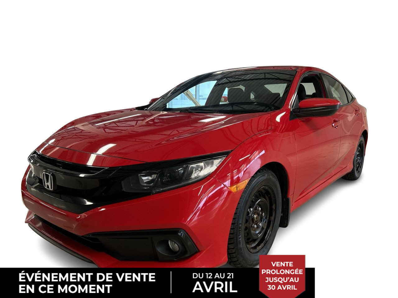 2019 Honda Civic Sedan Sedan Sport, Carplay, Bluetooth, Caméra, Jantes Ca
